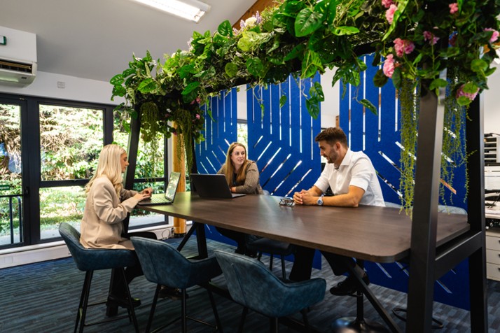 Collaboration Desk at AM Surveying & Block Management